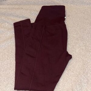 Dark Burgundy Leggings